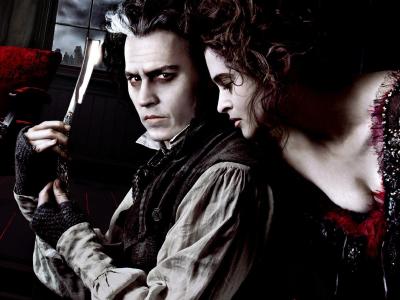 With the adorable Helena Bonham Carter.